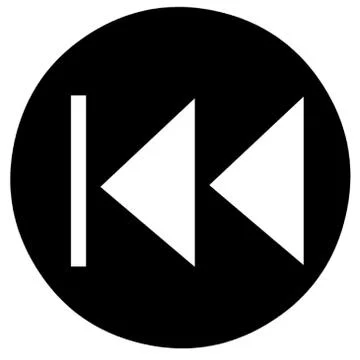 Rewind Button Symbol Stock Illustration