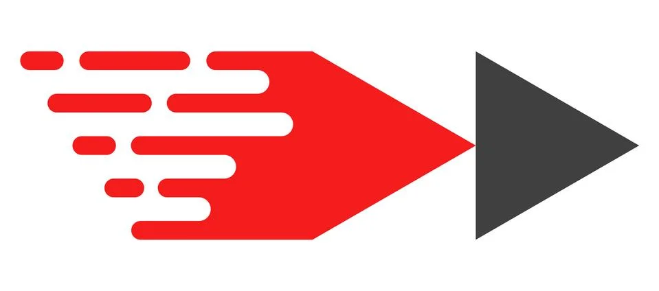 Rewind Forward with Fast Speed Effect Stock Illustration