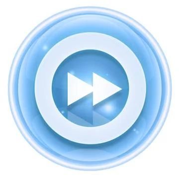 Rewind forward icon ice, isolated on white background. イラスト素材