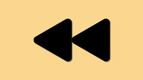 Rewind Icon Graphic icon Stock Footage 281182925