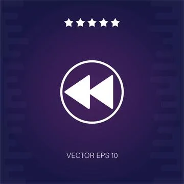 Rewind  icon Stock Illustration