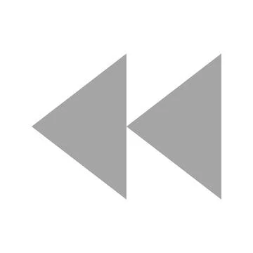 Rewind icon vector image. Stock Illustration
