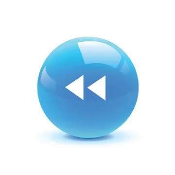 Rewind icon web Illustrazione stock