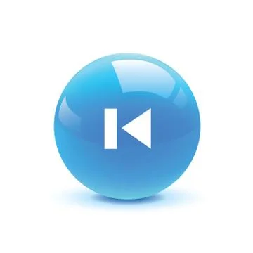 Rewind icon web Stock Illustration