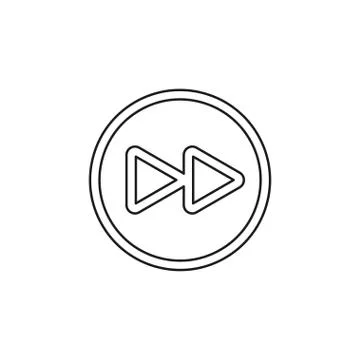 Rewind vector icon Stock Illustration