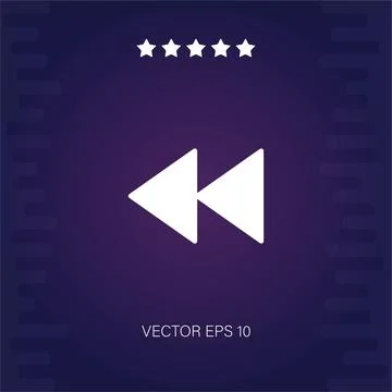 Rewind vector icon イラスト素材