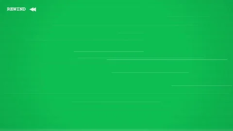 Rewind VHS Green Screen Overlay Stock Footage 335761992