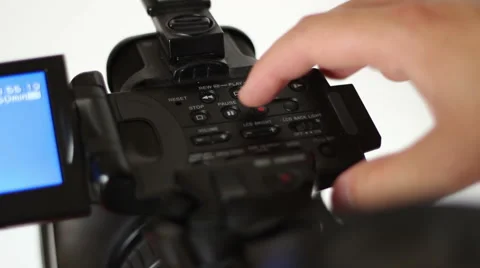 Rewinding and Fast Forwarding on Video Camera Stock Footage 46125504