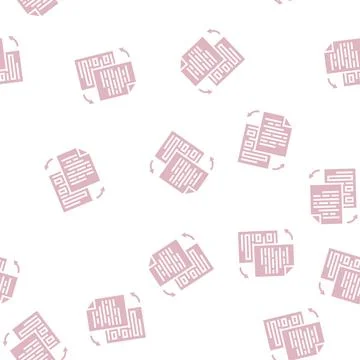 Rewriting text glyph seamless pattern Illustrazione stock