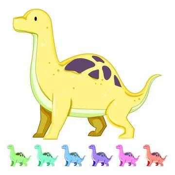 Rex dinosaur character cartoon vector graphic Stock Illustration