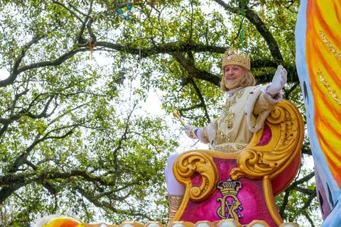 Rex Rules on Mardi Gras Day Foto stock