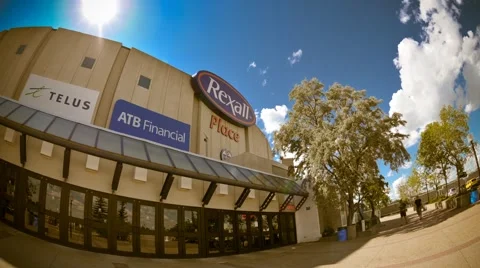 Rexall Stadium, Edmonton Timelapse Stockbeeldmateriaal 41301256
