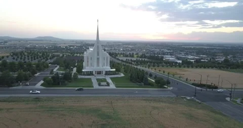 Rexburg Idaho Temple Stock-Footage 150332757