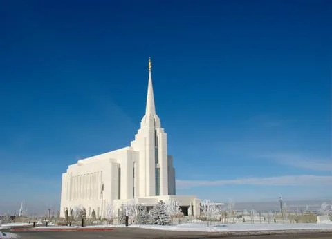 Rexburg Temple 스톡 사진