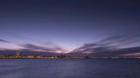 Reykjavik skyline timelapse Stock Footage 71963384