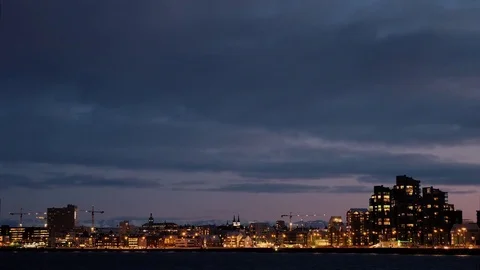 Reykjavik Time Lapse Stock Footage 71475802