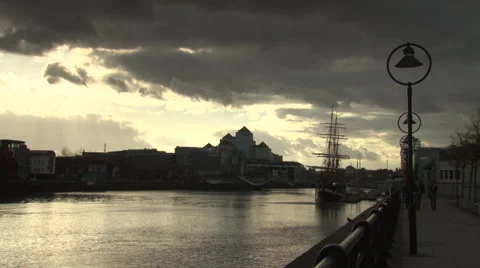 Reykjavik waterfront Video stock 51852908
