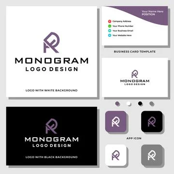 RF LOGO DESIGN Illustrazione stock