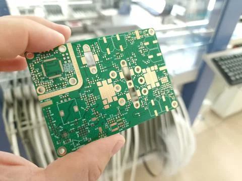RF PCB preparation for assembly Stock Photos