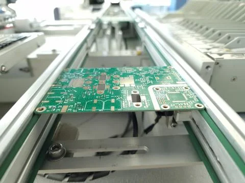 RF PCB preparation for assembly Stock Photos