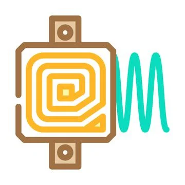 Rf technology electronics color icon vector illustration イラスト素材