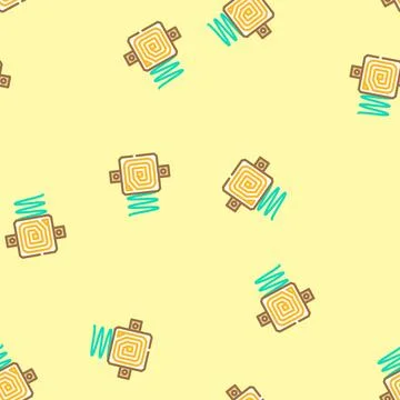 Rf technology electronics vector seamless pattern Stock Illustration