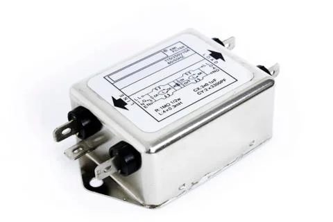 RFI EMI filter on white background Stock Photos