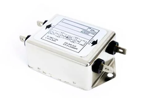 RFI EMI filter on white background Foto stock