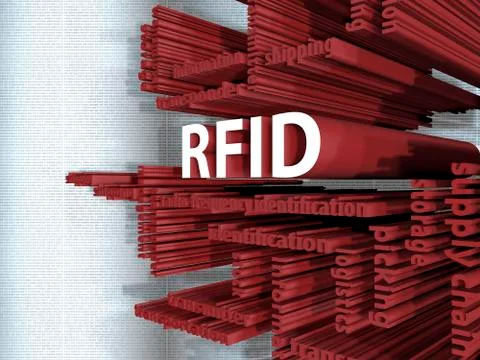 RFID - 3D Stock Illustration