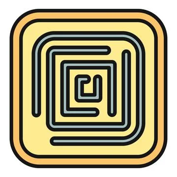 Rfid chip icon representing identification and tracking technology Stock-Illustration