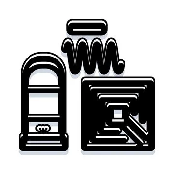 Rfid security system smart tag induction wireless technology Stock Illustration