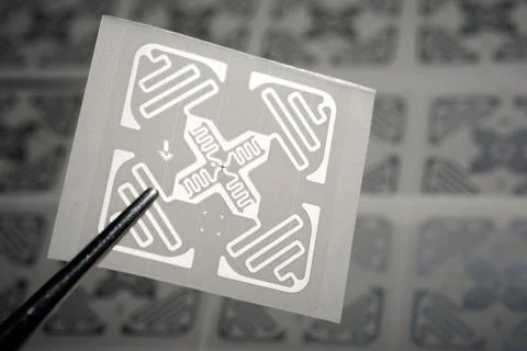 Rfid tags close up 写真素材