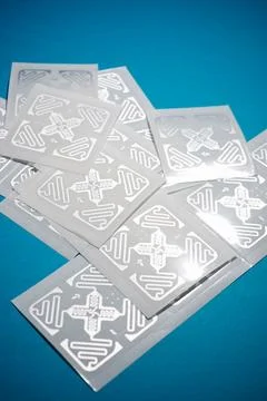 Rfid tags close up 写真素材