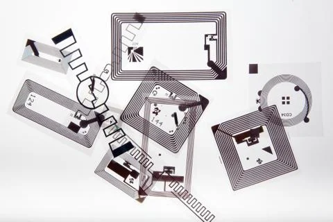 RFID tags Foto stock