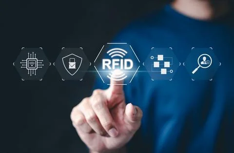 RFID Tech, Radio Frequency Identification. Stock Photos