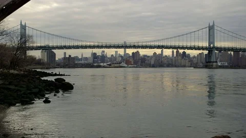 RFK Bridge wide Stock Footage 74091934