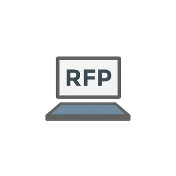RFP Icon - request for proposal concept / idea Stock Illustration