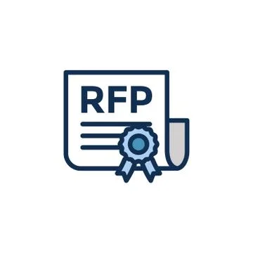 RFP Icon - request for proposal concept / idea Stock Illustration