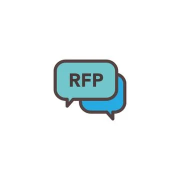 RFP Icon - request for proposal concept / idea Illustrazione stock