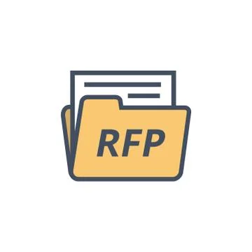 RFP Icon - request for proposal concept / idea Stock Illustration