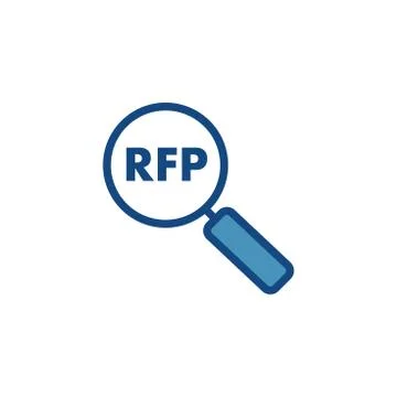 RFP Icon - request for proposal concept / idea 스톡 일러스트