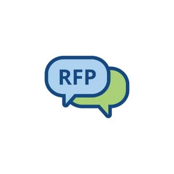 RFP Icon - request for proposal concept / idea 스톡 일러스트