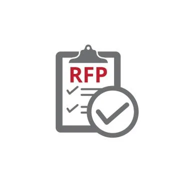 RFP Icon - request for proposal concept / idea Stock Illustration