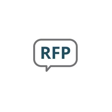 RFP Icon - request for proposal concept / idea 스톡 일러스트