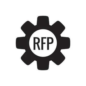 RFP Icon - request for proposal concept / idea 스톡 일러스트