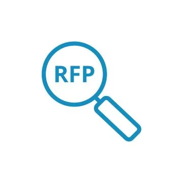RFP Icon - request for proposal concept / idea 스톡 일러스트