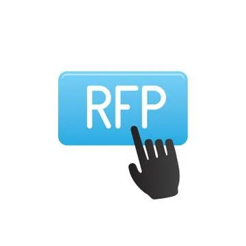 RFP Icon - request for proposal concept / idea 스톡 일러스트