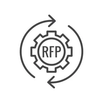 RFP Icon - request for proposal concept / idea Stock Illustration