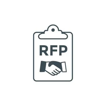 RFP Icon - request for proposal concept / idea Stock Illustration