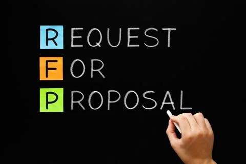 RFP Request For Proposal Business Concept Stockfoto's
